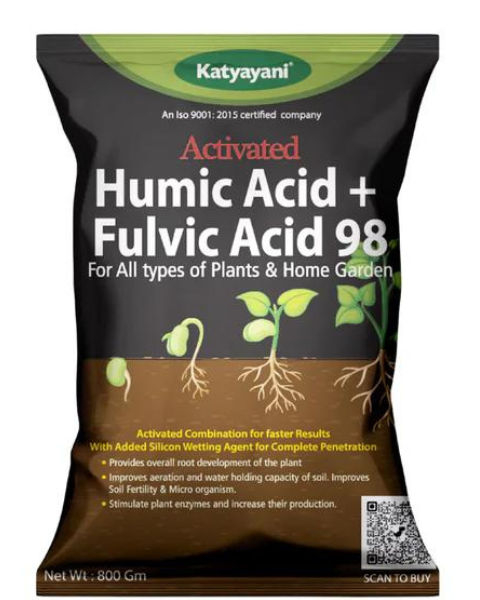 Katyayani Activated Humic Acid and Fulvic Acid 98% | Organic Plant Fertilizer